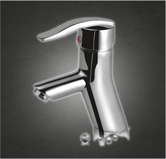 Single Lever Basin Mixer Without Popup Waste System With 450 Mm Stainless Steel Flexible Hose